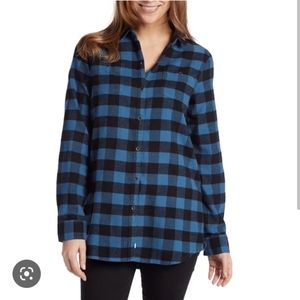 Woolrich Pemberton Buffalo Check Boyfriend Flannel Shirt